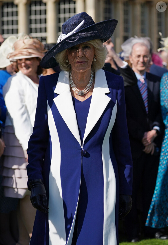 Comme tous les ans, la reine Camilla a assisté à la Garden Party de Buckingham Palace.
La reine consort Camilla Parker Bowles - Garden Party au palais de Buckingham à Londres.