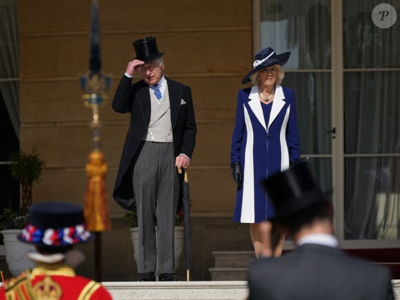 Le roi Charles III et la reine consort Camilla Parker Bowles - Garden Party au palais de Buckingham à Londres. Le 3 mai 2023 