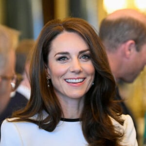 Kate Middleton - Déjeuner des gouverneurs généraux et des premiers ministres du royaume, avant le couronnement du roi Charles III, au palais de Buckingham à Londres. Le 5 mai 2023.