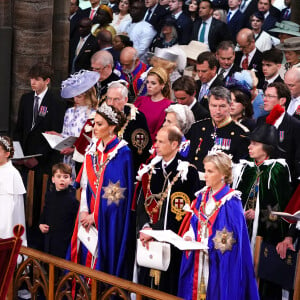 La princesse Eugenie d'York et son époux à la cérémonie de couronnement du roi d'Angleterre à l'abbaye de Westminster de Londres, Royaume-Uni, le 6 mai 2023. © Agence / Bestimage