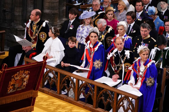 La princesse Eugenie d'York au troisième range, lors de la cérémonie de couronnement du roi d'Angleterre à l'abbaye de Westminster de Londres, Royaume-Uni, le 6 mai 2023. © Agence / Bestimage