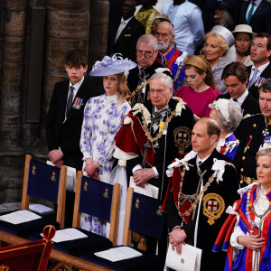 La princesse Eugenie d'York et son mari Jack Brooksbank à la cérémonie de couronnement du roi d'Angleterre à l'abbaye de Westminster de Londres, Royaume-Uni, le 6 mai 2023. © Agence / Bestimage