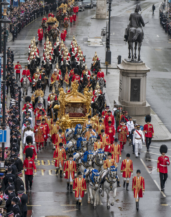 Et le spectacle a été grandiose...
Atmosphère lors de la cérémonie de couronnement du roi d'Angleterre à Londres, Royaume Uni, le 6 mai 2023. 