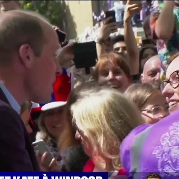 Bain de foule pour Kate et William à Windsor, avant le concert pour le courronement du roi Charles III, le 7 mai 2023