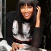 Naomi Campbell, au centre commercial Westfield à Londres, le vendredi 26 février, pour l'opération Fashion for Relief.
