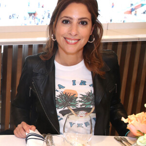 Léa Salamé a fait de drôles de confidences 
Léa Salamé au déjeuner de la finale Messieurs de France Télévision (jour 15) sur la terrasse de France Télévision lors des Internationaux de France de Tennis de Roland Garros à Paris, France. © Bertrand Rindoff/Bestimage 