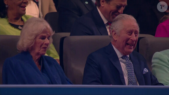 Charles III verra ça comme un "supplice"et n'aurait pas du tout hâte d'assister à cet évènement
 
Le prince William, prince de Galles, prononce un discours, sous les regards amusés du roi Charles III d'Angleterre et Camilla Parker Bowles, reine consort d'Angleterre au "Coronation concert" à Windsor, le 7 mai 2023. Devant 20.000 personnes, cet événement s'inscrit dans le cadre des festivités du couronnement, célébré la veille à Londres.