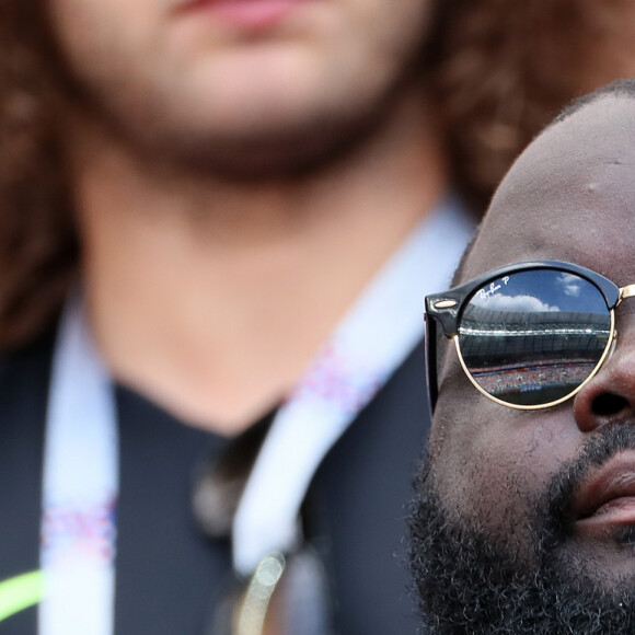 Issa Doumbia - Célébrités dans les tribunes lors du match de coupe du monde opposant la France au Danemark au stade Loujniki à Moscou, Russia, le 26 juin 2018. Le match s'est terminé par un match nul 0-0. © Cyril Moreau/Bestimage 