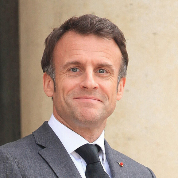 Le président Emmanuel Macron reçoit Mohammed ben Zayed Al Nahyane, président des Emirats Arabes Unis, au palais de l'Elysée à Paris le 11 mai 2023. © Jonathan Rebboah / Panoramic / Bestimage 