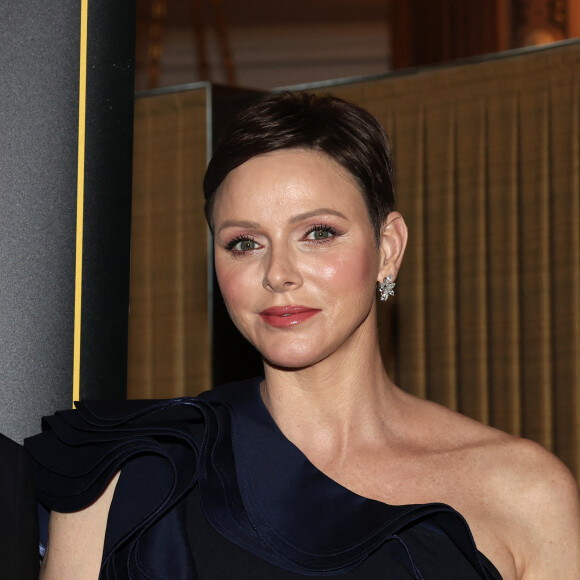 La princesse Charlene de Monaco - Cérémonie des " Maria Callas " Awards à l'Opéra de Monte-Carlo avec I.Efthimiou, Présidente & Fondatrice du Monaco Gala & Awards. Le Maria Callas Monaco Gala & Awards devient une institution annuelle à Monaco destinée à célébrer l'art et l'opéra ainsi qu'à défendre chaque année une nouvelle cause caritative. Le 12 mai 2023 à Monaco. © Claudia Albuquerque / Bestimage