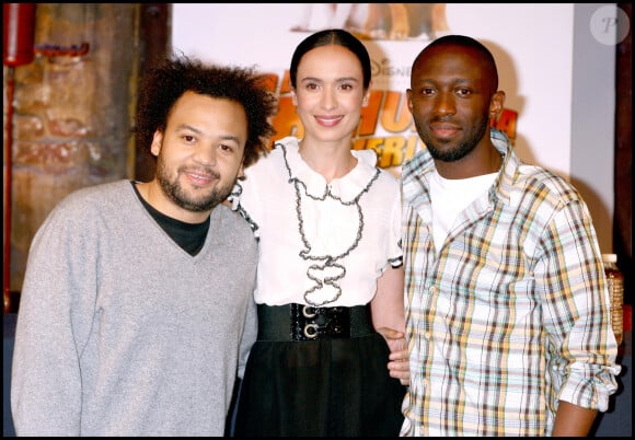 Fabrice Eboué, Amelle Chahbi, Thomas Ngijol et Jamel Debbouzze - Conférence de presse du film "Le chihuahua de Beverly Hills" au théatre du comédie Club.