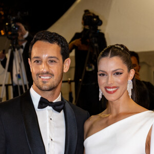 Iris Mittenaere et son fiancé Diego El Glaoui - Montée des marches du film " Le retour (Homecoming) " lors du 76ème Festival International du Film de Cannes, au Palais des Festivals à Cannes. Le 17 mai 2023 © Jacovides-Moreau / Bestimage 