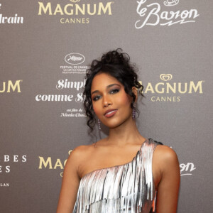 Clémence Botino (Miss France 2020) - Soirée sur la plage Magnum lors du 76ème Festival International du Film de Cannes le 18 mai 2023. © Jeremy Melloul/Bestimage