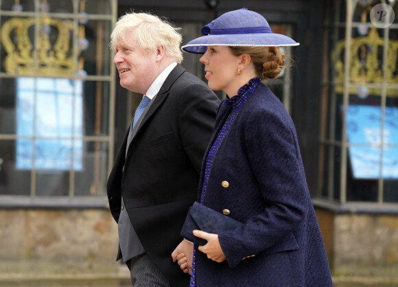 8e enfant en route pour Boris Johnson !
L'ancien Premier ministre Boris Johnson et sa femme Carrie Johnson - Les invités arrivent à la cérémonie de couronnement du roi d'Angleterre à l'abbaye de Westminster de Londres