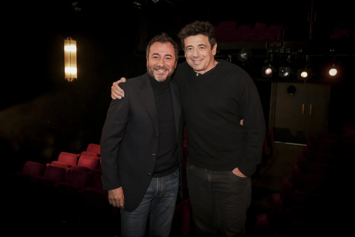 Photo : Exclusif - Bernard Montiel, Patrick Bruel - Enregistrement De L ...