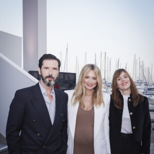 Exclusif - Melvil Poupaud, Virginie Efira enceinte, Valérie Donzelli - Emission "C à vous" lors du 76ème Festival International du Film de Cannes le 23 mai 2023. © Jack Tribeca/Bestimage 