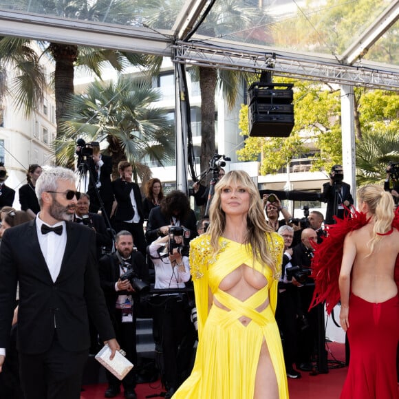 Heidi Klum - Montée des marches du film " La passion de Dodin Bouffant " lors du 76ème Festival International du Film de Cannes, au Palais des Festivals à Cannes. Le 24 mai 2023 © Jacovides-Moreau / Bestimage 