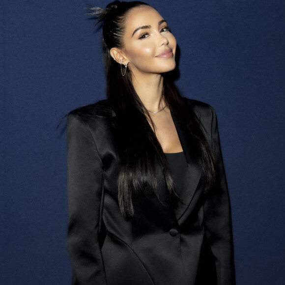 Exclusif - Nabilla Benattia - Nabilla Benattia, son mari Thomas Vergara et leur fils Milann posent lors de l'avant première du documentaire "Nabilla sans filtre" (Amazon Prime Vidéo) à Paris le 22 Novembre 2021. © Jack Tribeca / Bestimage 