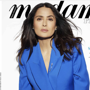 Salma Hayek en couverture Madame Figaro du 26 mai 2023