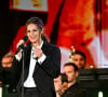 Elisa Tovati a présenté son album "Elisa fait son cinéma".
Exclusif - Elisa Tovati - Enregistrement de l'émission "Cannes chante le Cinéma" sur la célèbre plage Macé de Cannes, le 25 mai 2023 lors de la 76ème édition du Festival de Cannes le 25 mai 2023.