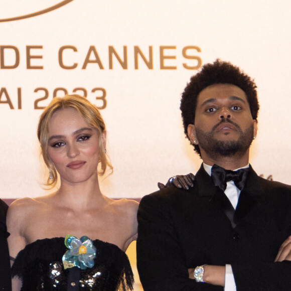 Troye Sivan, Lily-Rose Depp, Abel "The Weeknd" Tesfaye - Montée des marches du film " The Idol " lors du 76ème Festival International du Film de Cannes, au Palais des Festivals à Cannes. Le 22 mai 2023 © Jacovides-Moreau / Bestimage 