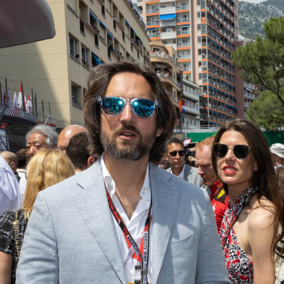 Dimitri Rassam et sa femme Charlotte Casiraghi, Tatiana Santo Domingo - People sur la grille de départ lors du 80ème Grand Prix de Monaco de Formule 1 à Monaco le 28 mai 2023. © Olivier Huitel/Pool Monaco  People on the starting grid during the 80th Formula 1 Monaco Grand Prix in Monaco on May 28, 2023. 