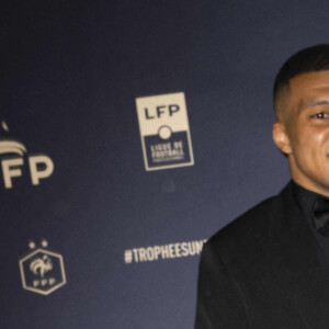 Kylian Mbappé (PSG) au photocall de la 31ème cérémonie des "Trophées UNFP" au Pavillon Gabriel. Paris, le 28 mai 2023.