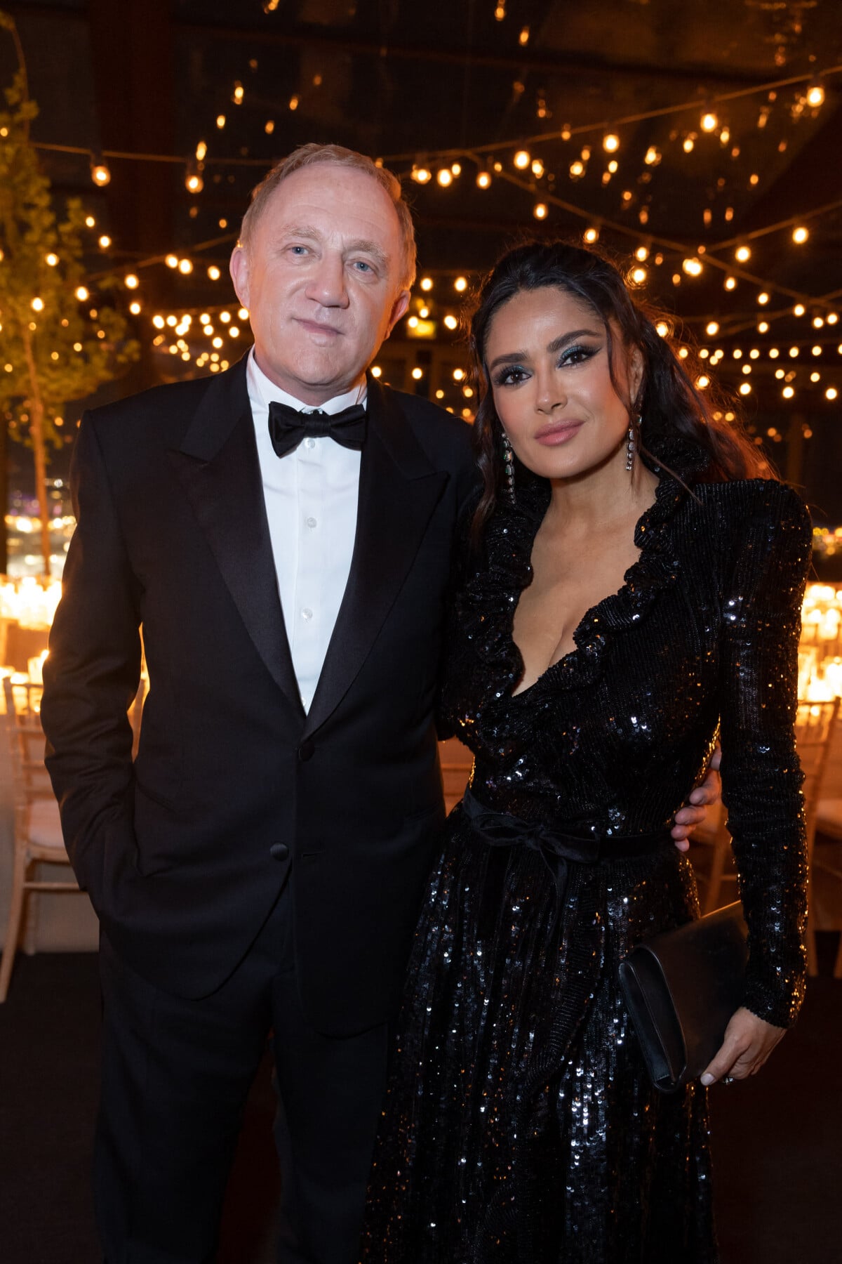 Photo FrançoisHenri Pinault et sa femme Salma Hayek Soirée "Kering