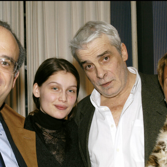 David Khayatn Jacques Weber, Laetitia Casta et Myriam Ullens - Soirée caritative au profit de l'association "Avec" au Théâtre Montparnasse à Paris.