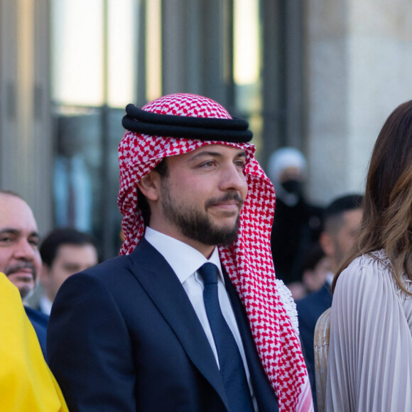 Mariage de la princesse Iman de Jordanie et de Jameel Alexander Thermiotis au palais Beit Al Urdun à Amman, le 12 mars 2023. Il s'agit du premier mariage des quatre enfants, le roi Abdallah et de la reine Rania de Jordanie. 