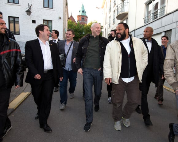 Dieudonné et Alain Soral à Braine-l'Alleud, en Belgique, le 4 avril 2014.
© Alain Rolland / Imagebuzz / Bestimage