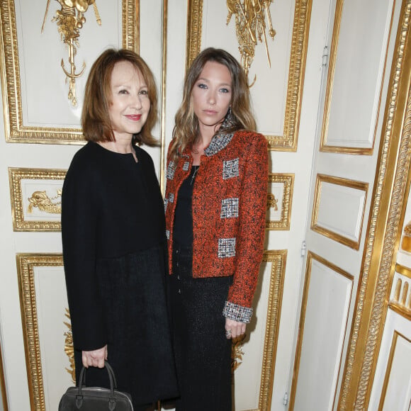 Nathalie Baye et sa fille Laura Smet - Soirée des "Révélations César 2015" à l'hôtel Meurice à Paris le 12 janvier 2015. (no web - online pour suisse et Belgique) 