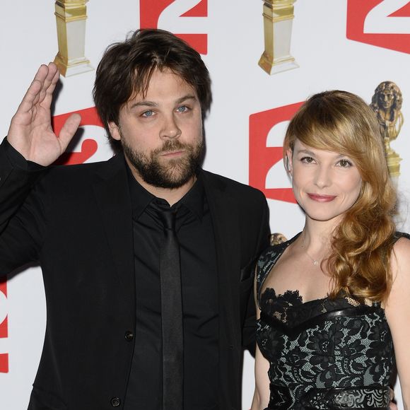 Arthur Jugnot et son ex-compagne Cécilia Cara - La 26e nuit des Molières aux Folies Bergère à Paris, le 2 juin 2014. 