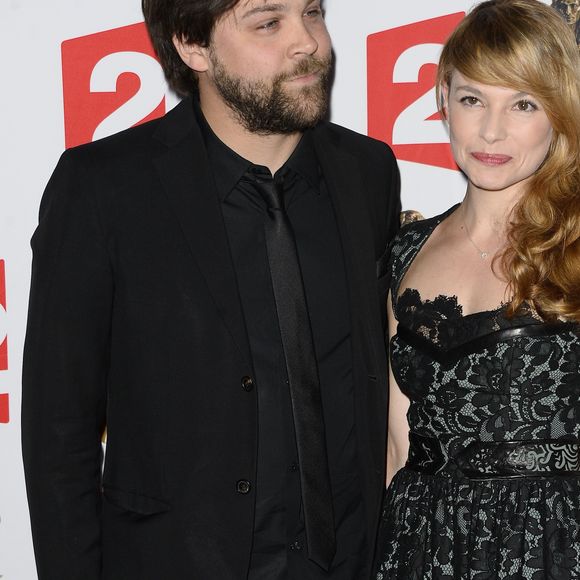 Arthur Jugnot et son ex-compagne Cécilia Cara - La 26e nuit des Molières aux Folies Bergère à Paris, le 2 juin 2014. 