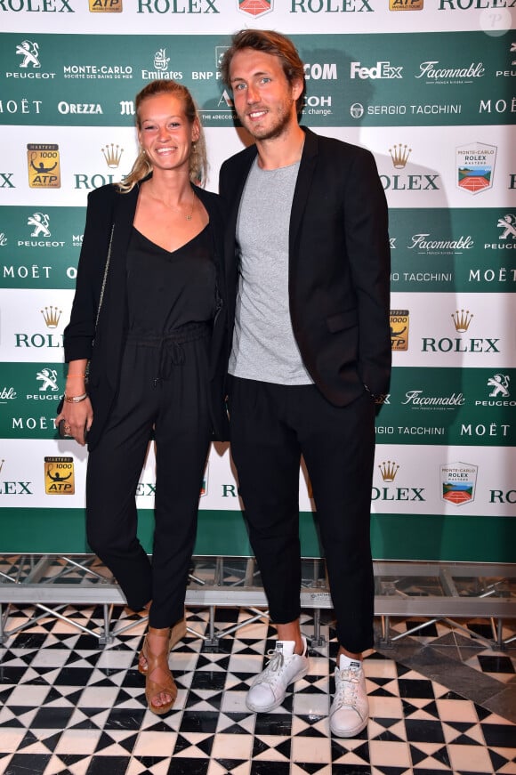 Lucas Pouille et compagne Clémence à la soirée de gala du Monte-Carlo Rolex Masters 2017 le 21 avril 2017 au Sporting d'été dans la Salle des Etoiles. © Bruno Bebert/Bestimage