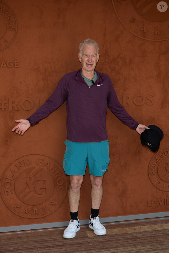 John McEnroe au village lors des Internationaux de France de tennis de Roland Garros 2023, à Paris, France, le 6 juin 2023. © Jacovides-Moreau/Bestimage 