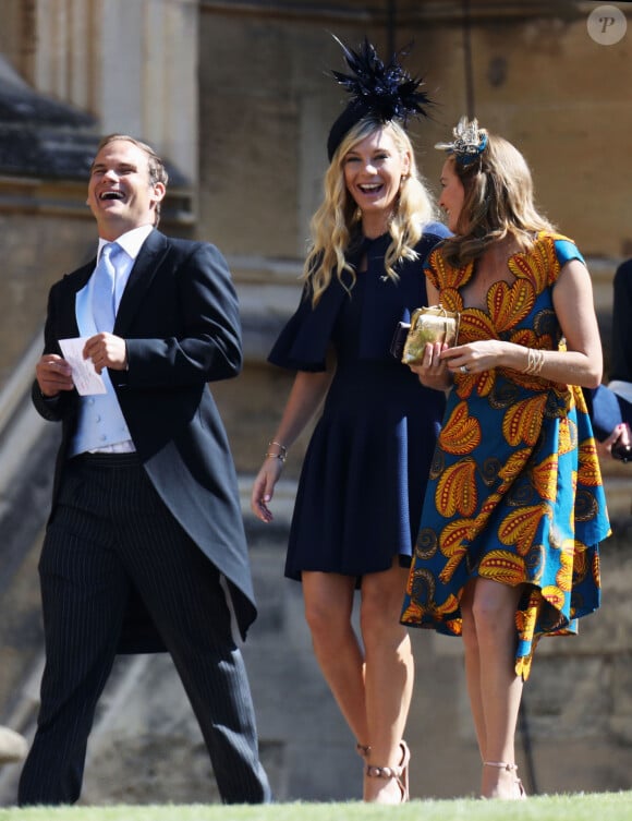 Chelsy Davy - Les invités arrivent à la chapelle St. George pour le mariage du prince Harry et de Meghan Markle au château de Windsor, Royaume Uni, le 19 mai 2018.