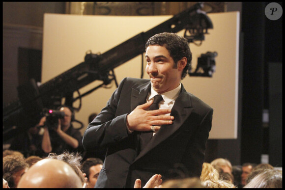 Tahar Rahim est le gagnant de deux César lors de la cérémonie des César le 27 février 2010 au théâtre du Châtelet