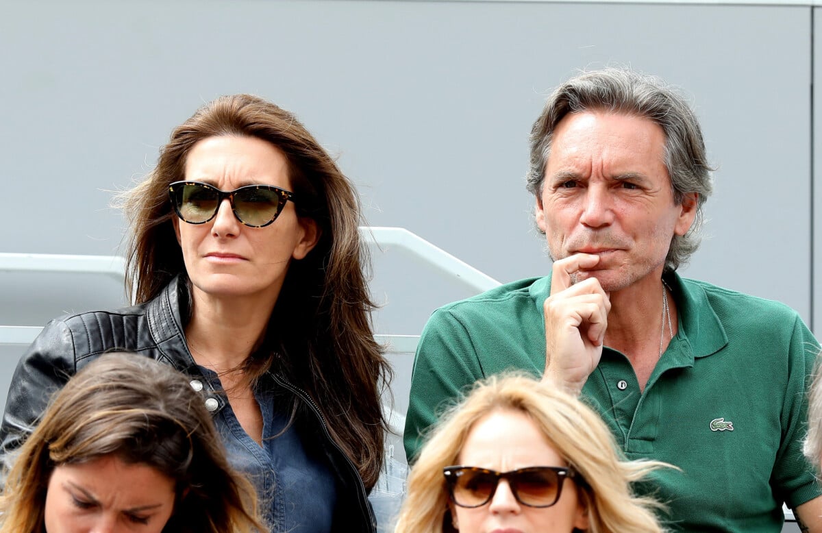 Photo : Anne-Claire Coudray et son mari Nicolas Vix dans les tribunes