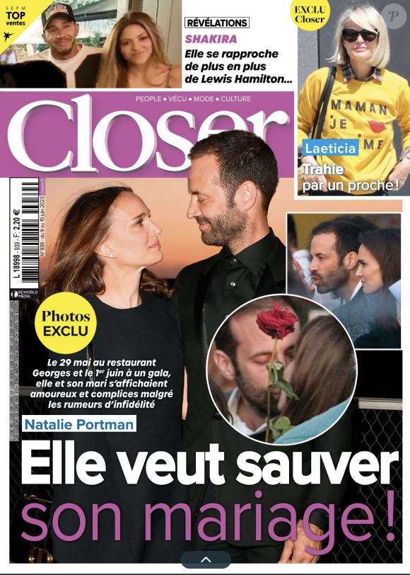 La Une du magazine "Closer"