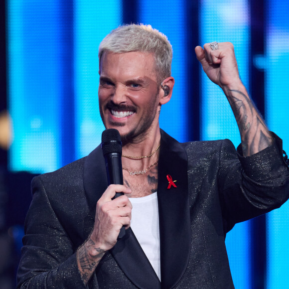 Ce samedi soir est un grand soir pour M. Pokora
Exclusif - M.Pokora - Enregistrement de l'émission "Les 50 ans du Disco, les stars chantent pour le Sidaction" au Dôme de Paris, France diffusée sur France 2. © Guirec-Moreau/Bestimage 