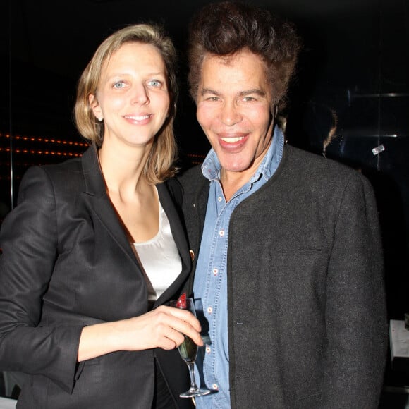 Exclusif - Igor Bogdanoff et sa femme Amélie de Bourbon Parme - Steevy Boulay fête son 34ème anniversaire dans le bar restaurant le "Who's" dans le Marais à Paris le 19 février 2014.