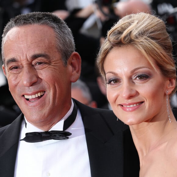 Audrey Crespo-Mara et Thierry Ardisson lors de la montée des marches du film "Lawless" lors du 65ème Festival de Cannes le 19 mai 2012.