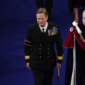 Le prince Andrew, duc d'York - Les invités à la cérémonie de couronnement du roi d'Angleterre à l'abbaye de Westminster de Londres, Royaume Uni, le 6 mai 2023. 