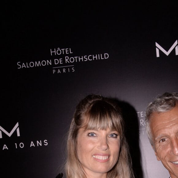 Exclusif - Nagui avec sa femme Mélanie Page - Moma Group fête son 10ème anniversaire à l'hôtel Salomon de Rothschild à Paris le 5 septembre 2022.  © Rachid Bellak/Bestimage 