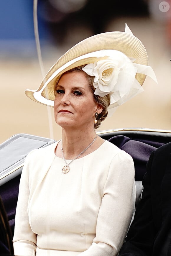 Sophie, duchesse d'Edimbourg - La famille royale d'Angleterre lors du défilé "Trooping the Colour" à Londres. Le 17 juin 2023 