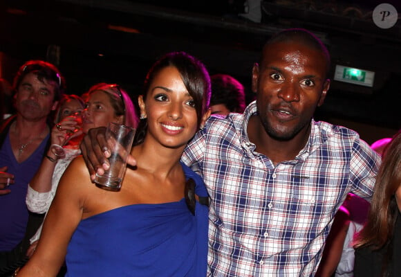 Éric Abidal et Hayet à Saint-Tropez.