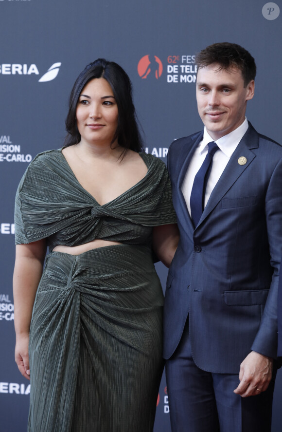 Louis Ducruet et sa femme Marie sur le tapis rouge du photocall de la cérémonie d'ouverture du 62ème Festival de Télévision de Monte-Carlo, à Monaco, le 16 juin 2023. © Denis Guignebourg/BestImage 