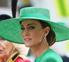 Lors de l'événement "Trooping the color",
La reine consort Camilla Parker Bowles et Kate Catherine Middleton, princesse de Galles - La famille royale d'Angleterre lors du défilé "Trooping the Colour" à Londres. 
