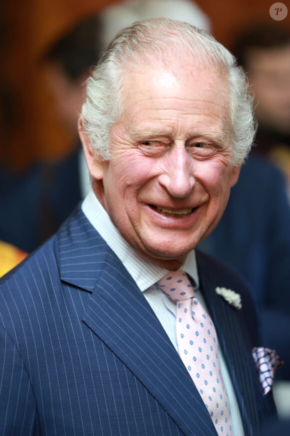 Le roi Charles III d'Angleterre et Camilla Parker Bowles, reine consort d'Angleterre, célèbrent à Buckingham Palace le 75ème anniversaire de l'arrivée du HMT Empire Windrush à Londres, le 14 juin 2023. L'Empire Windrush débarqua le 22 juin 1948 à Tilbury, près de Londres, avec 492 immigrants des Caraïbes à son bord. 